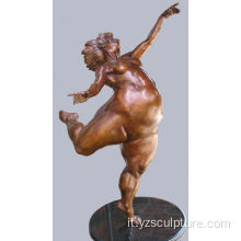 Donna grassa bronzo statua ballerino in vendita